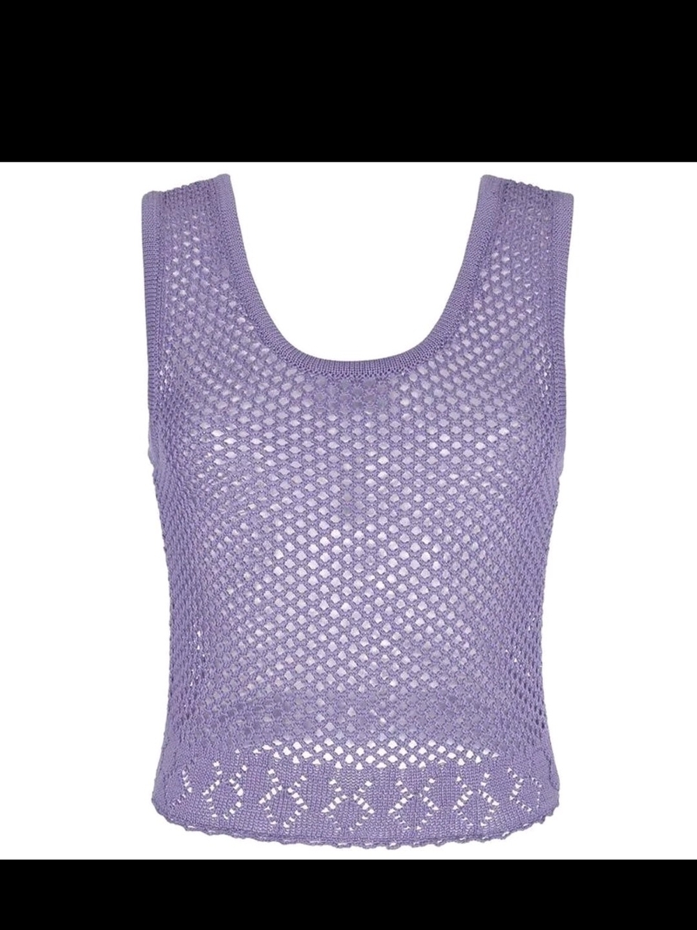 Lavender Crochet Tank Top - Women